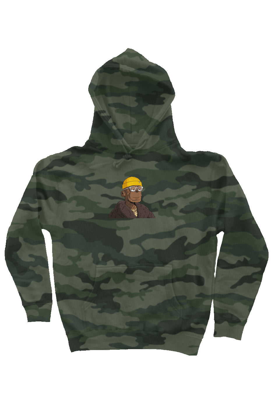 Camo Independent Heavyweight Hoodie feat y00t #526