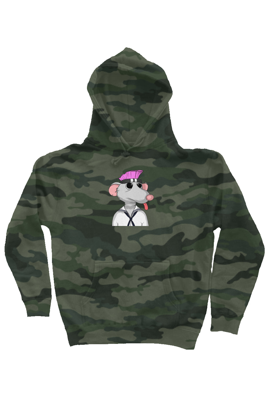 Camo Independent Heavyweight Hoodie feat Fat Rat #500