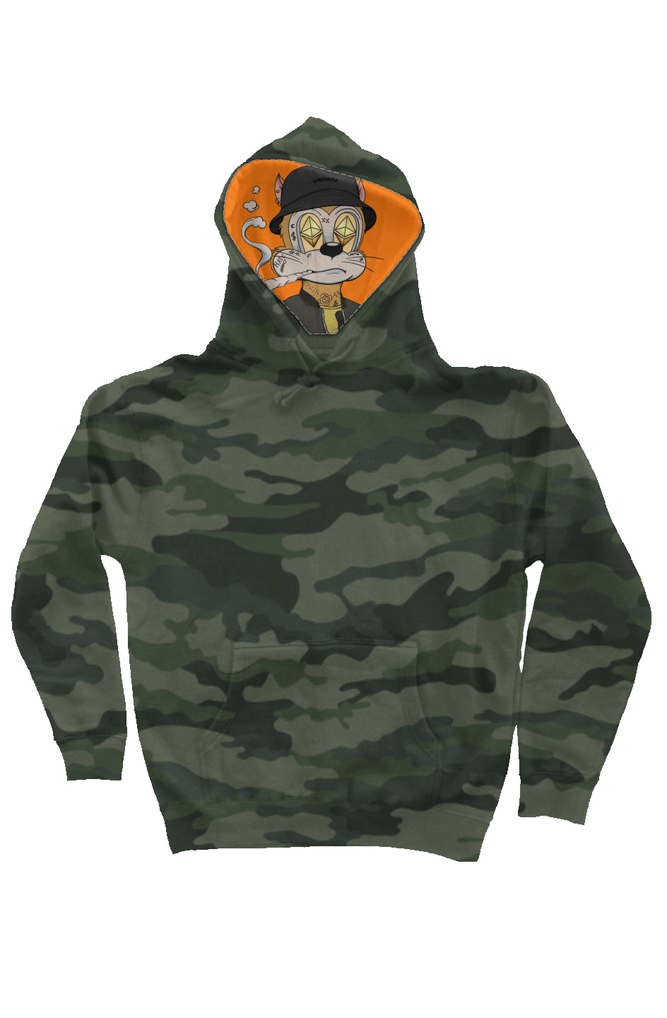 Camo Independent Heavyweight Hoodie feat. TOON #3078