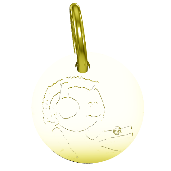 Charm Silver - Gold Plated 18kt feat. mfer #9948
