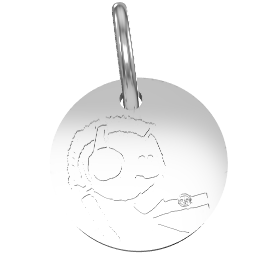Charm Silver - Gold Plated 18kt feat. mfer #9948