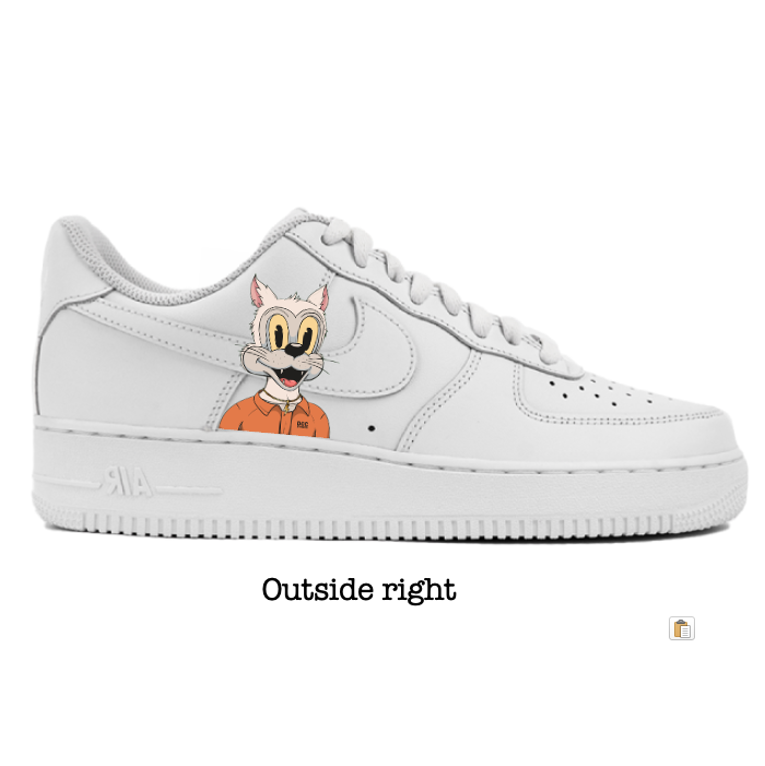 Nike Air Force One (Man) feat. TOON #7949 🇮🇹 hand painted in Italy