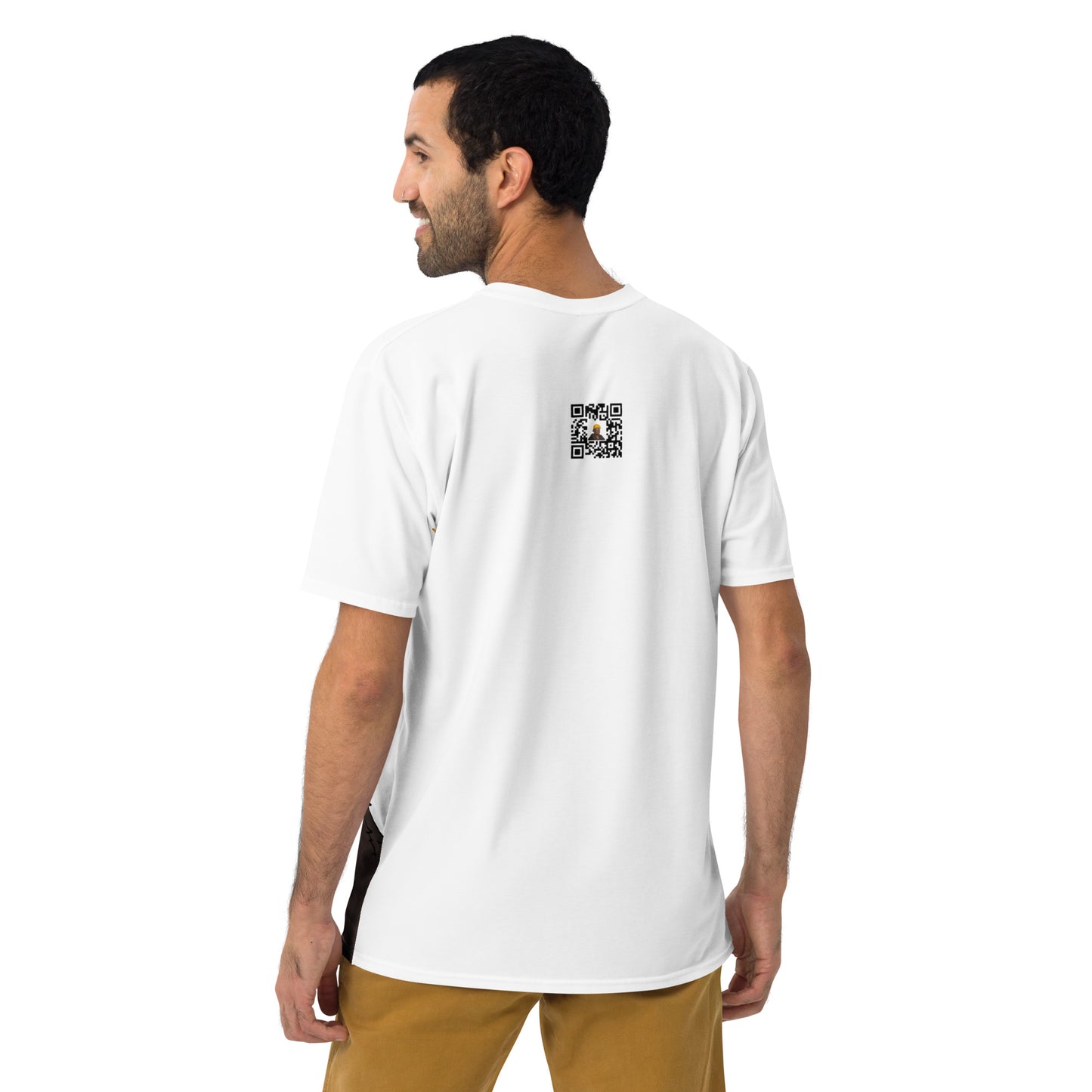 All-Over t-shirt feat y00t #526 (rear QrCode NFT URL)