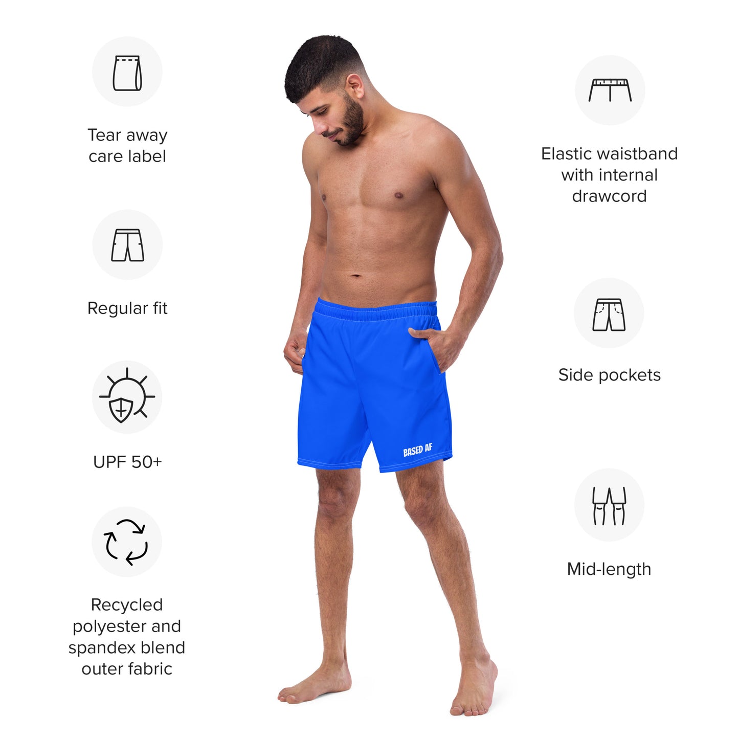 Men's swim trunks BASED AF