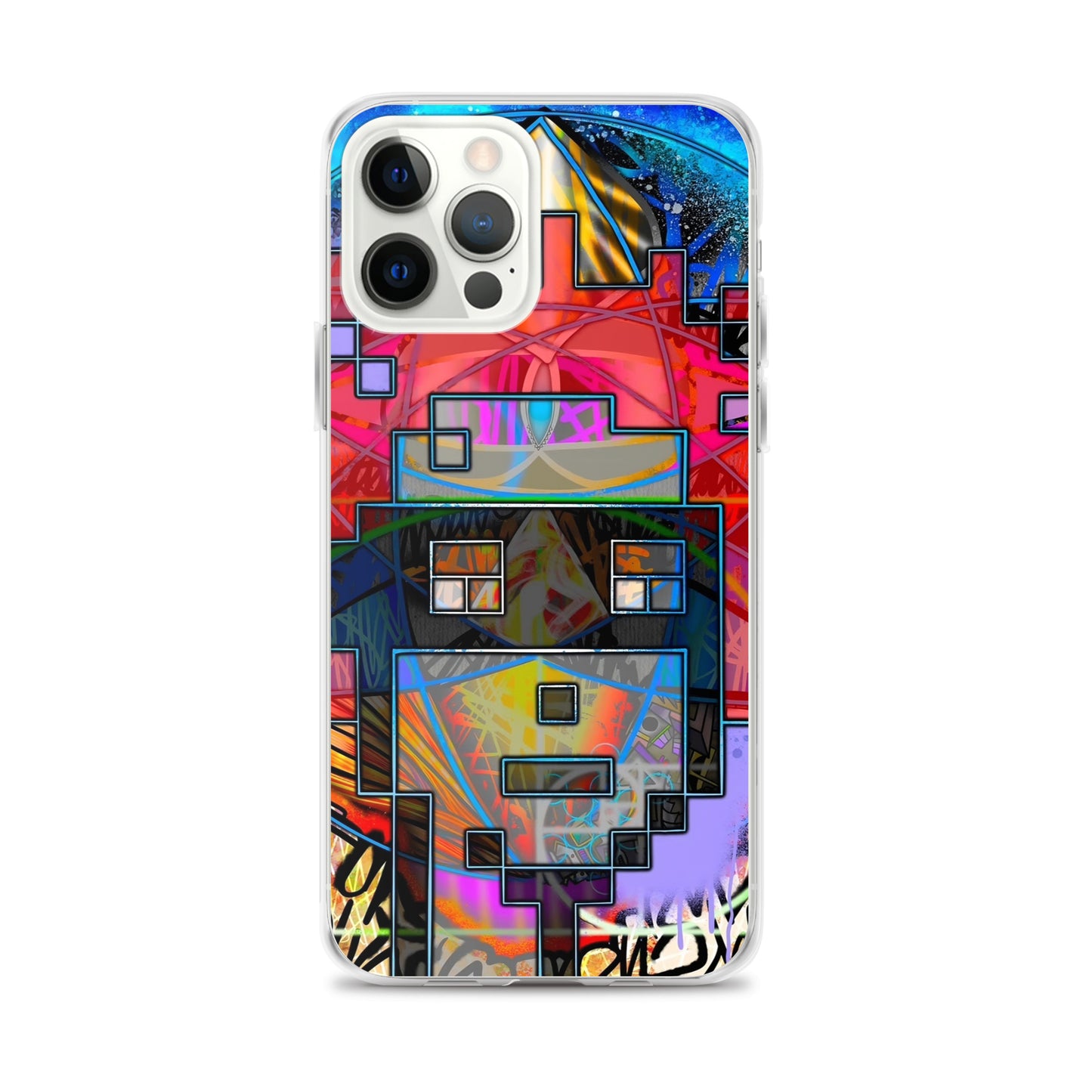 Clear Case for iPhone® feat. The Alpha and Omega V1 Punk by Decolife