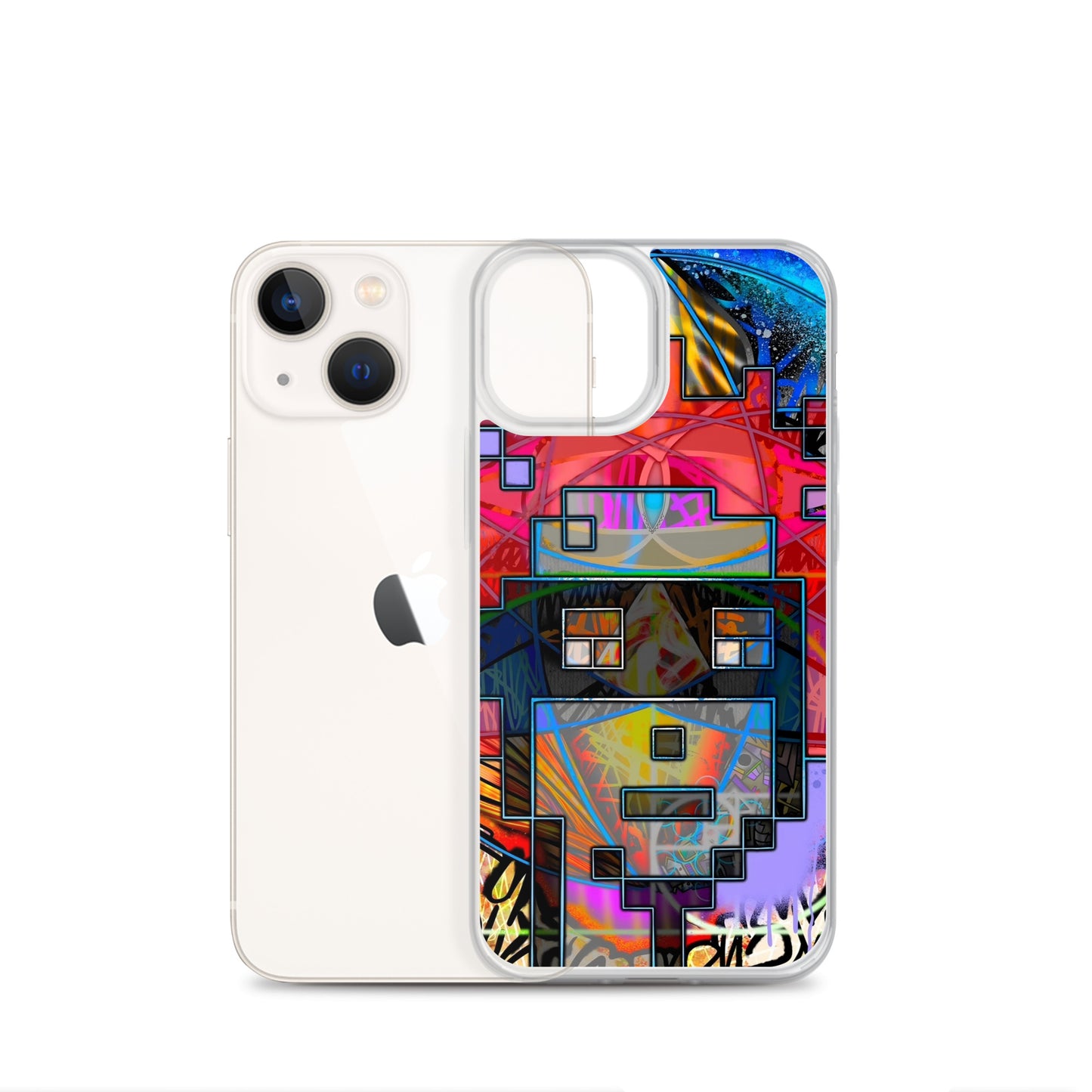 Clear Case for iPhone® feat. The Alpha and Omega V1 Punk by Decolife