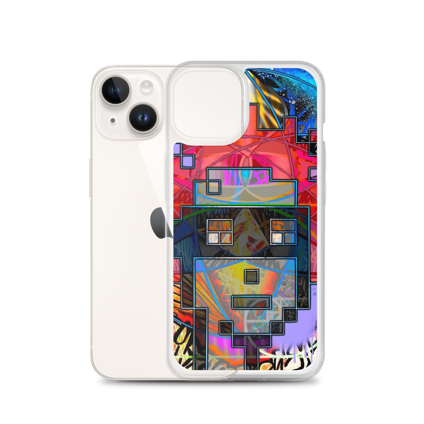 Clear Case for iPhone® feat. The Alpha and Omega V1 Punk by Decolife