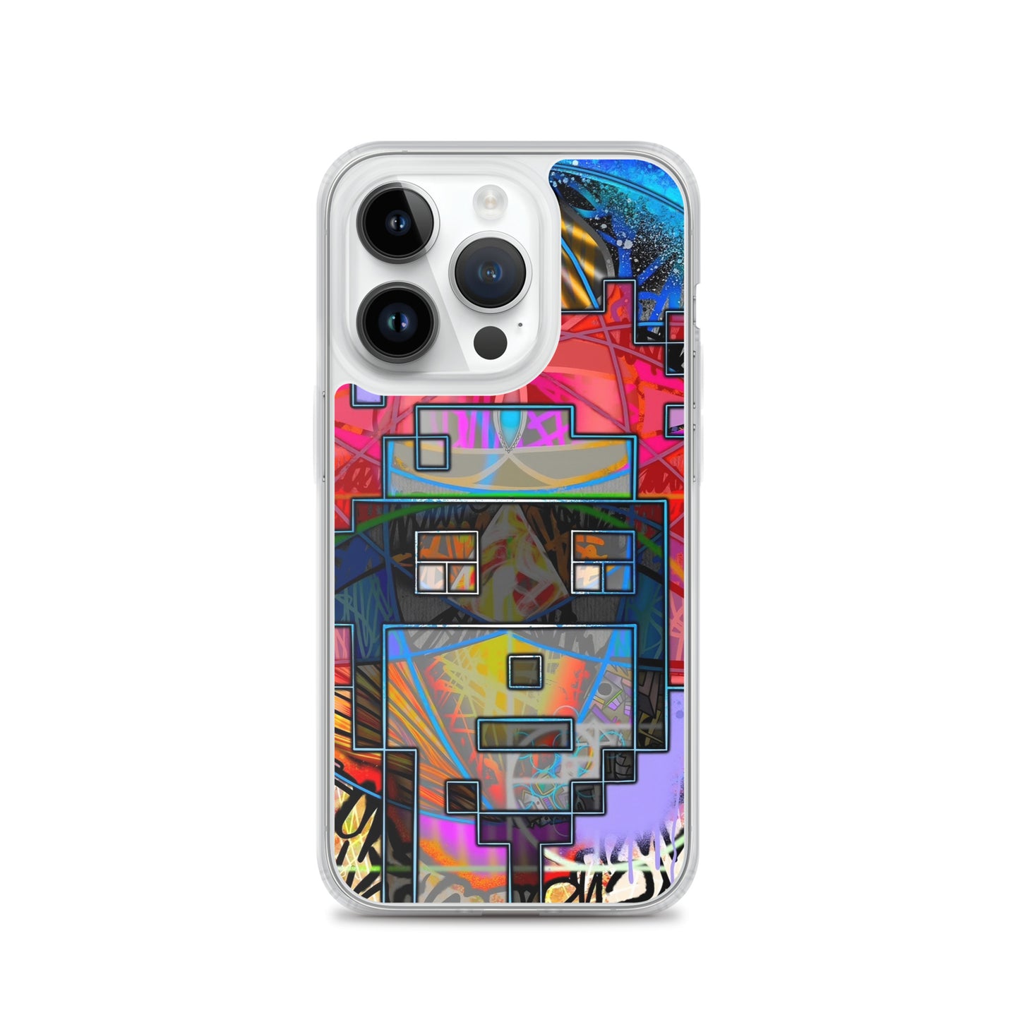 Clear Case for iPhone® feat. The Alpha and Omega V1 Punk by Decolife