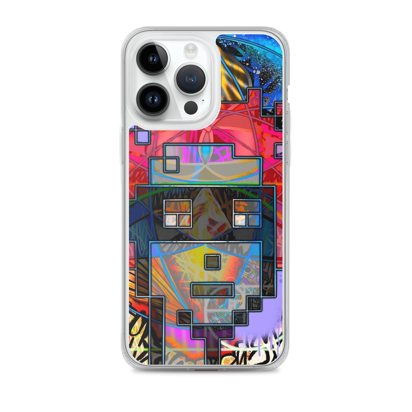 Clear Case for iPhone® feat. The Alpha and Omega V1 Punk by Decolife