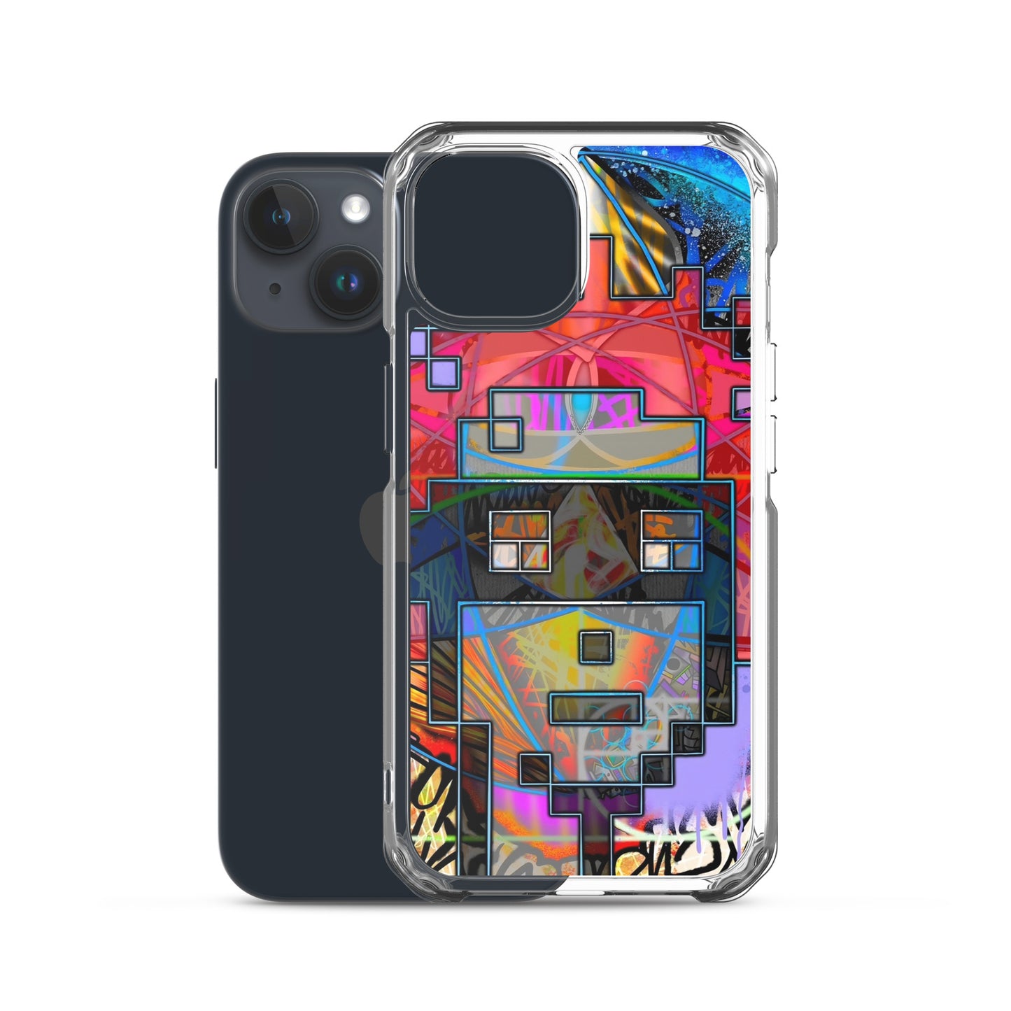 Clear Case for iPhone® feat. The Alpha and Omega V1 Punk by Decolife