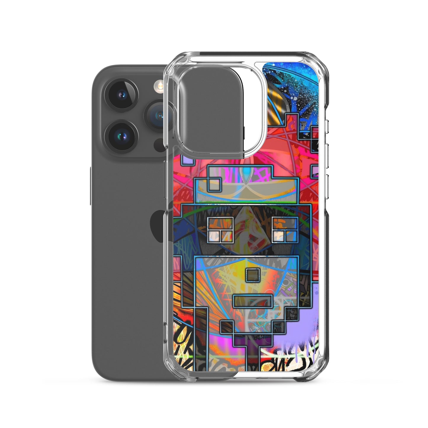 Clear Case for iPhone® feat. The Alpha and Omega V1 Punk by Decolife