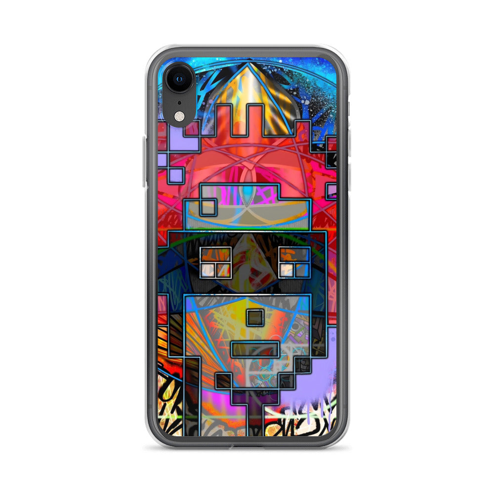 Clear Case for iPhone® feat. The Alpha and Omega V1 Punk by Decolife
