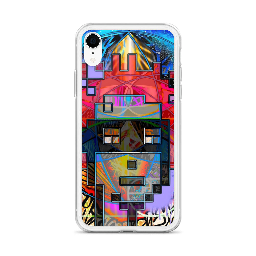 Clear Case for iPhone® feat. The Alpha and Omega V1 Punk by Decolife