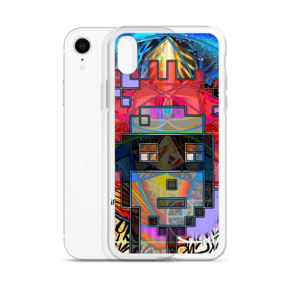 Clear Case for iPhone® feat. The Alpha and Omega V1 Punk by Decolife