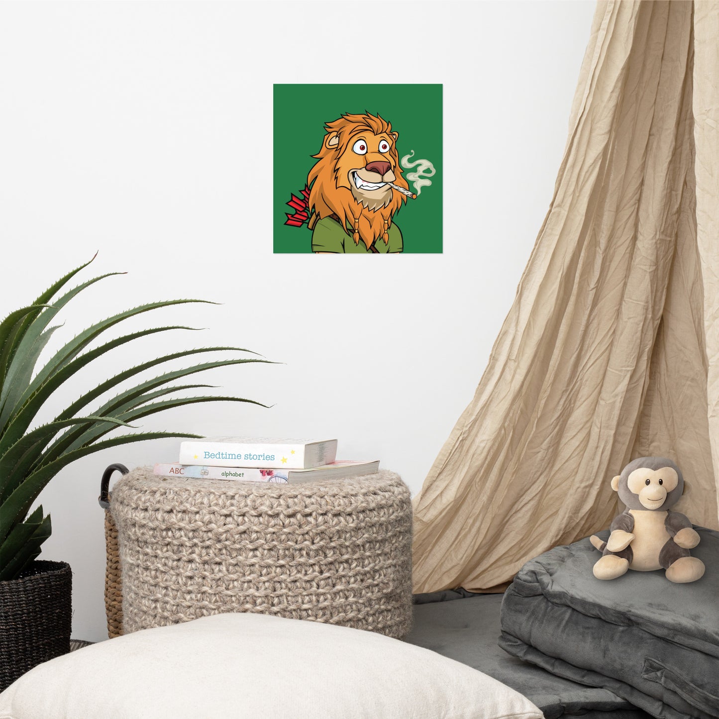 Poster feat Lazy Lion #7427