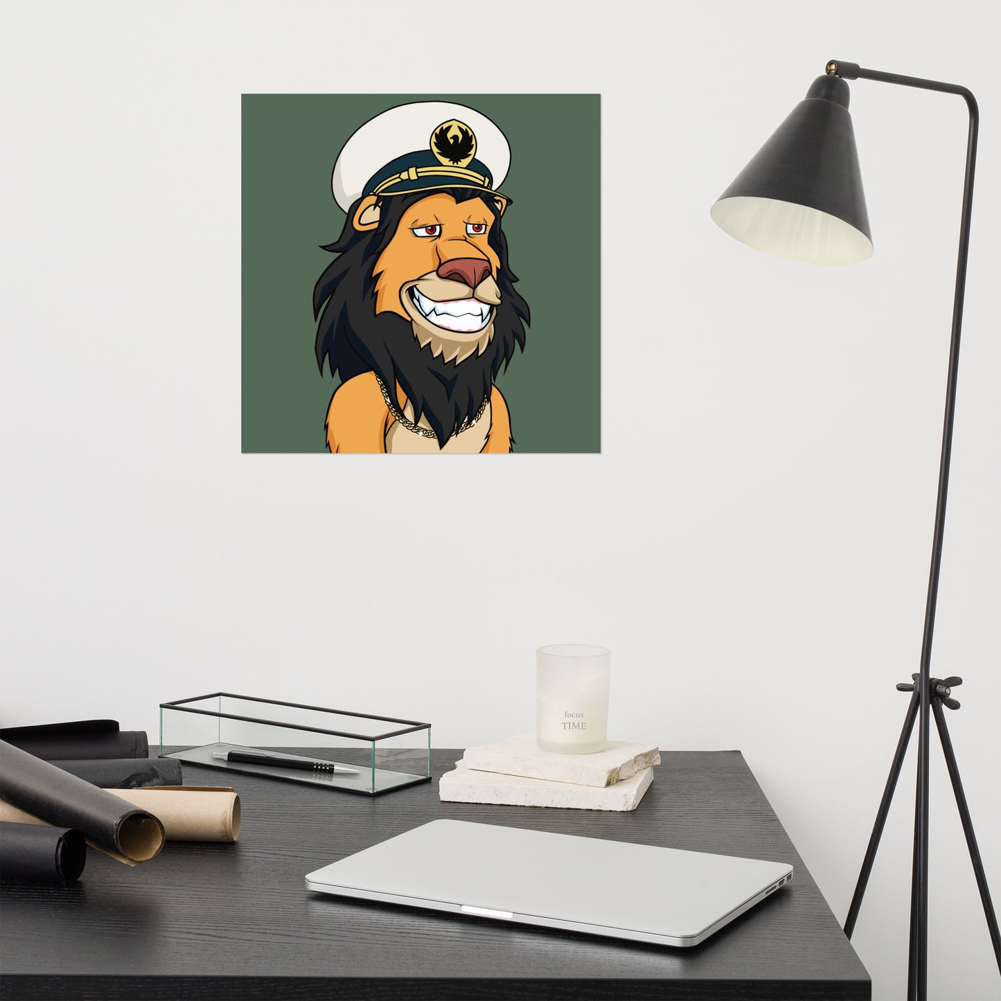 Poster feat Lazy Lion #8067