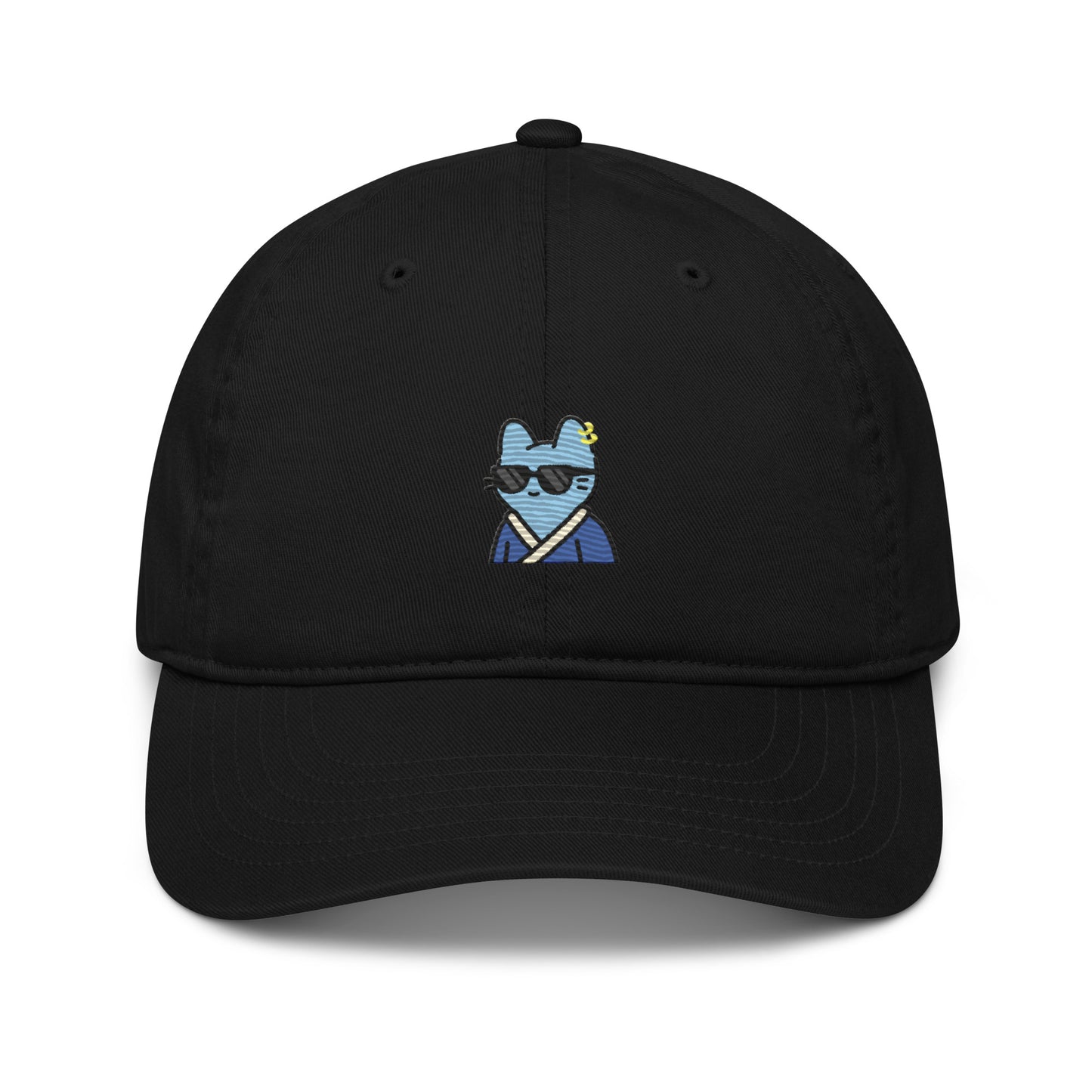 Organic dad hat feat. Cool Cat #316 (embroidered)