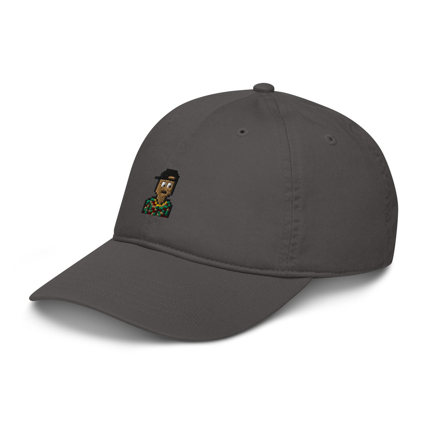 Organic dad hat feat. Nakamigos #12679 (embroidered)