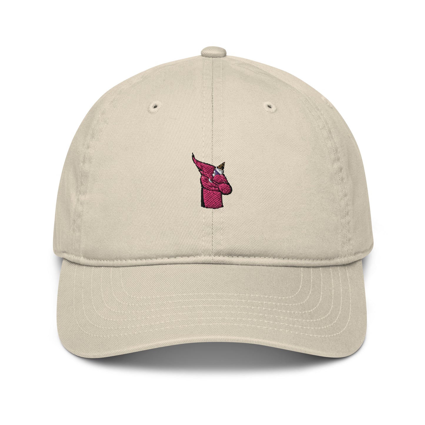 Organic dad hat feat UNICORN #333D (embroidered)