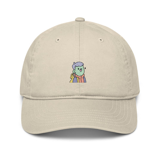 Organic dad hat feat Doodle #4954 (embroidered)