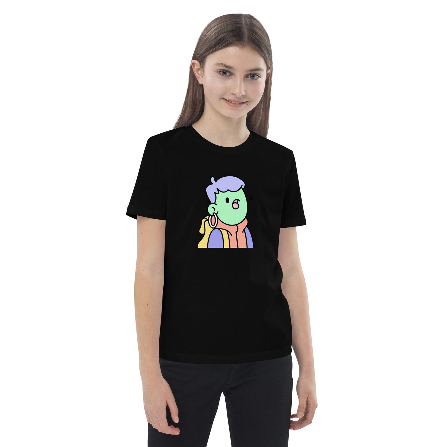 Organic cotton kids t-shirt feat Doodle #4954