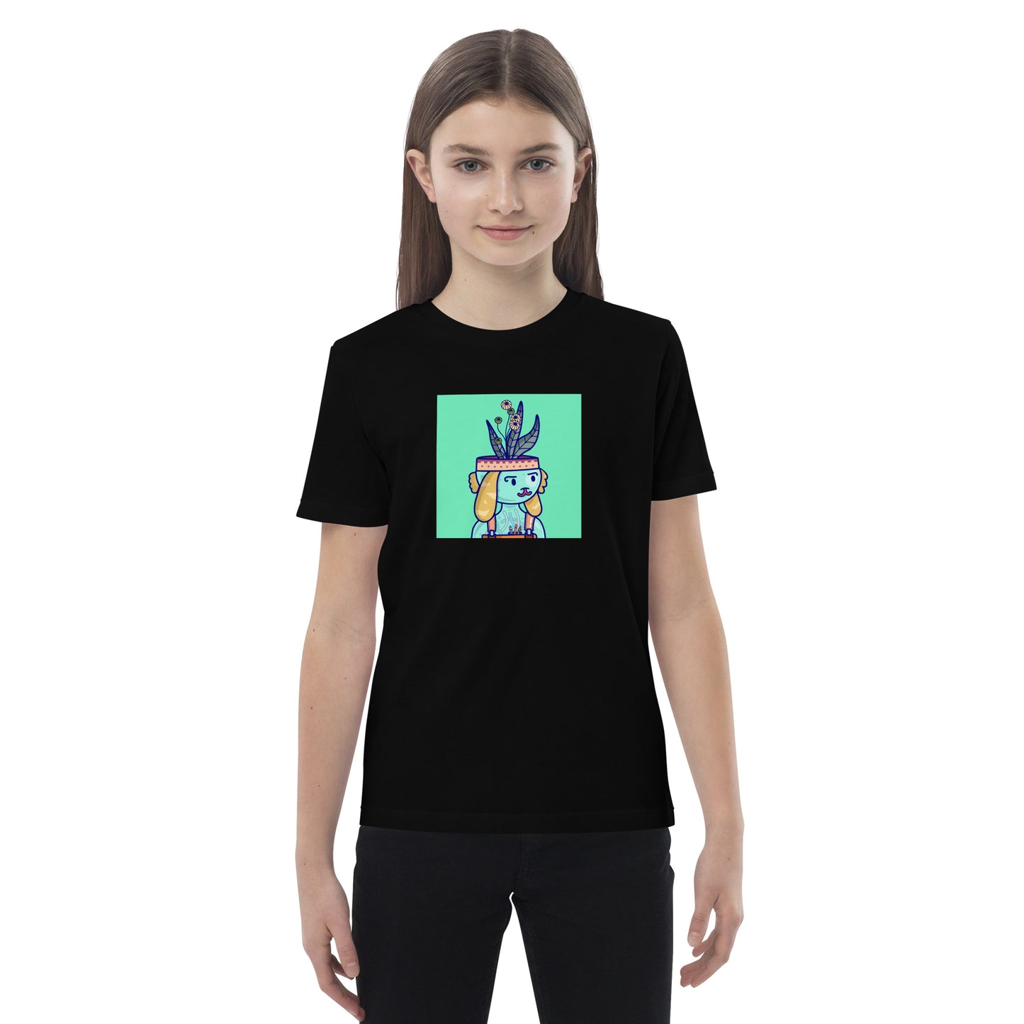 Organic cotton kids t-shirt feat NFT Daturians #1301