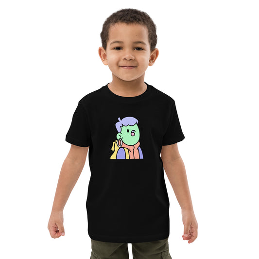 Organic cotton kids t-shirt feat Doodle #4954