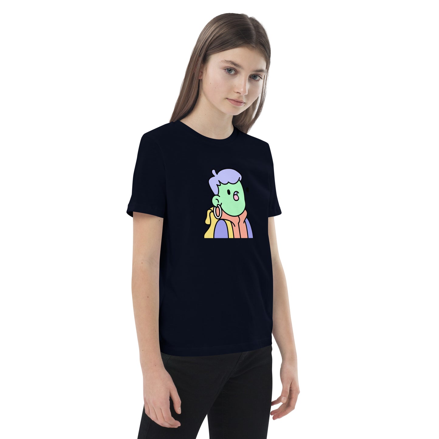 Organic cotton kids t-shirt feat Doodle #4954