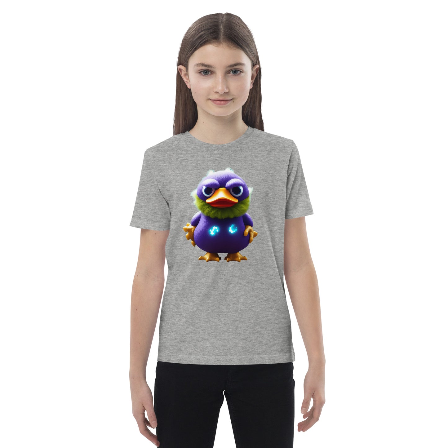 Organic cotton kids t-shirt feat GalactLINGS Zapbeard