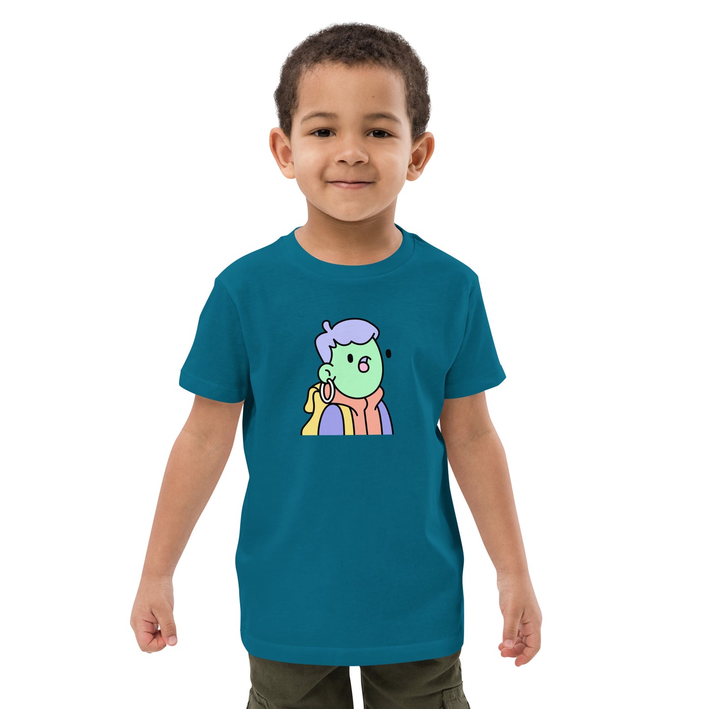 Organic cotton kids t-shirt feat Doodle #4954