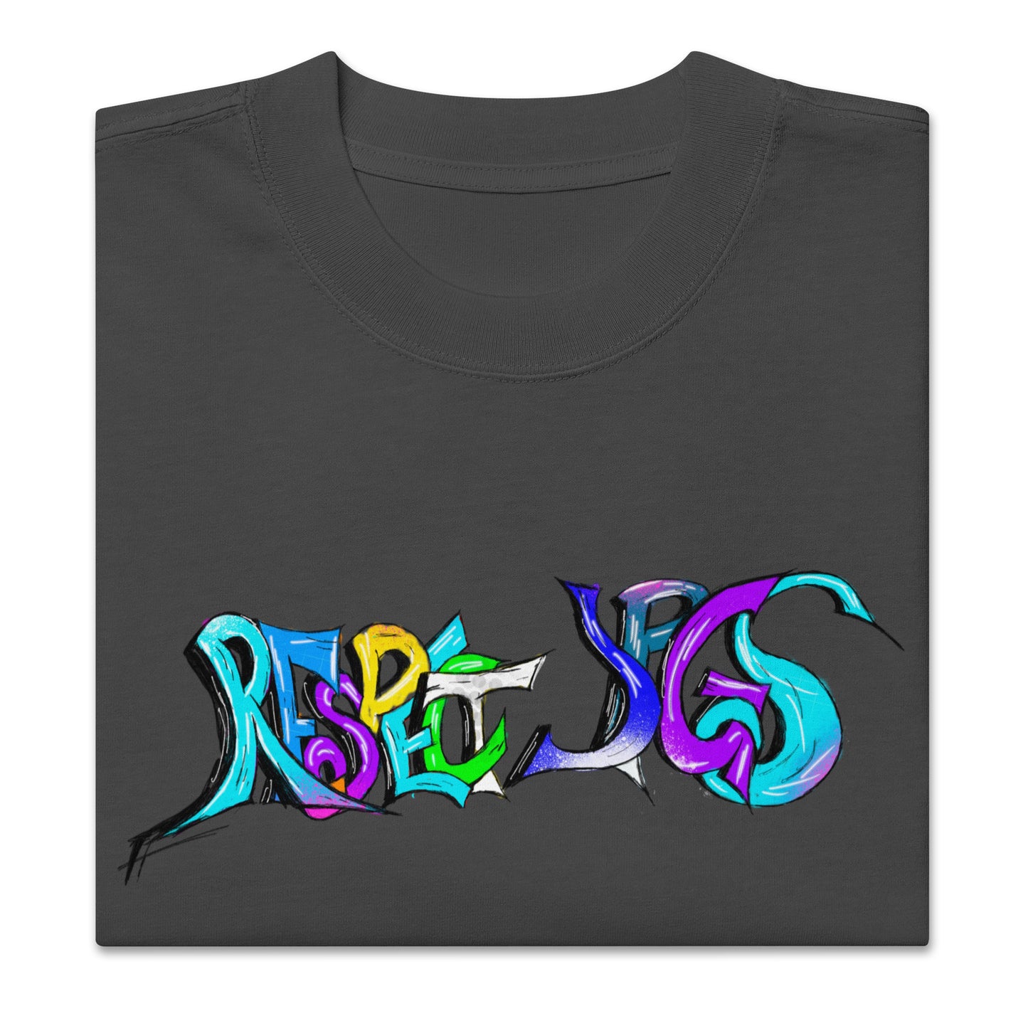 Oversized faded t-shirt feat. RESPECT JPGS by eitzi.eth