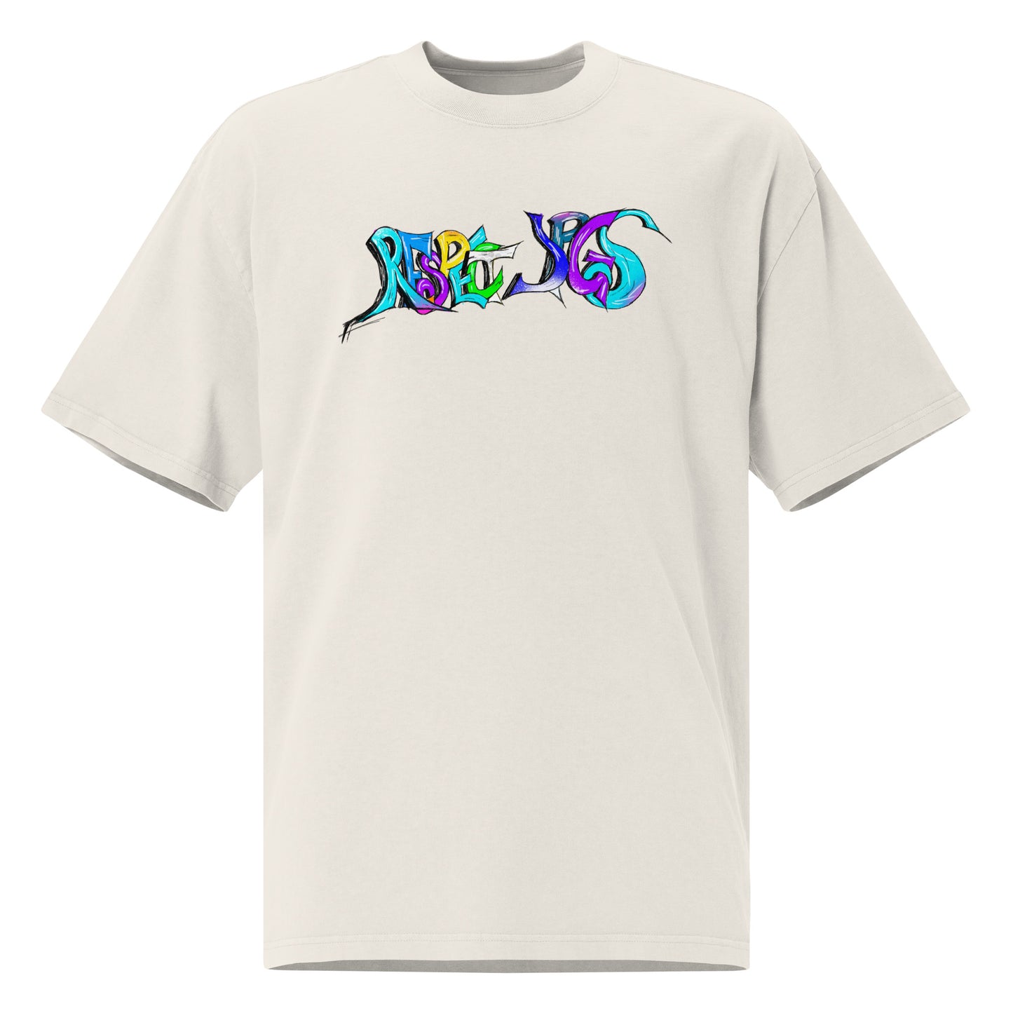 Oversized faded t-shirt feat. RESPECT JPGS by eitzi.eth