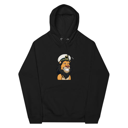 Unisex eco raglan hoodie feat Lazy Lion #8067