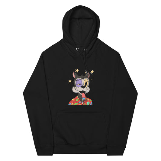 Unisex eco raglan hoodie feat. TONY TOONZ