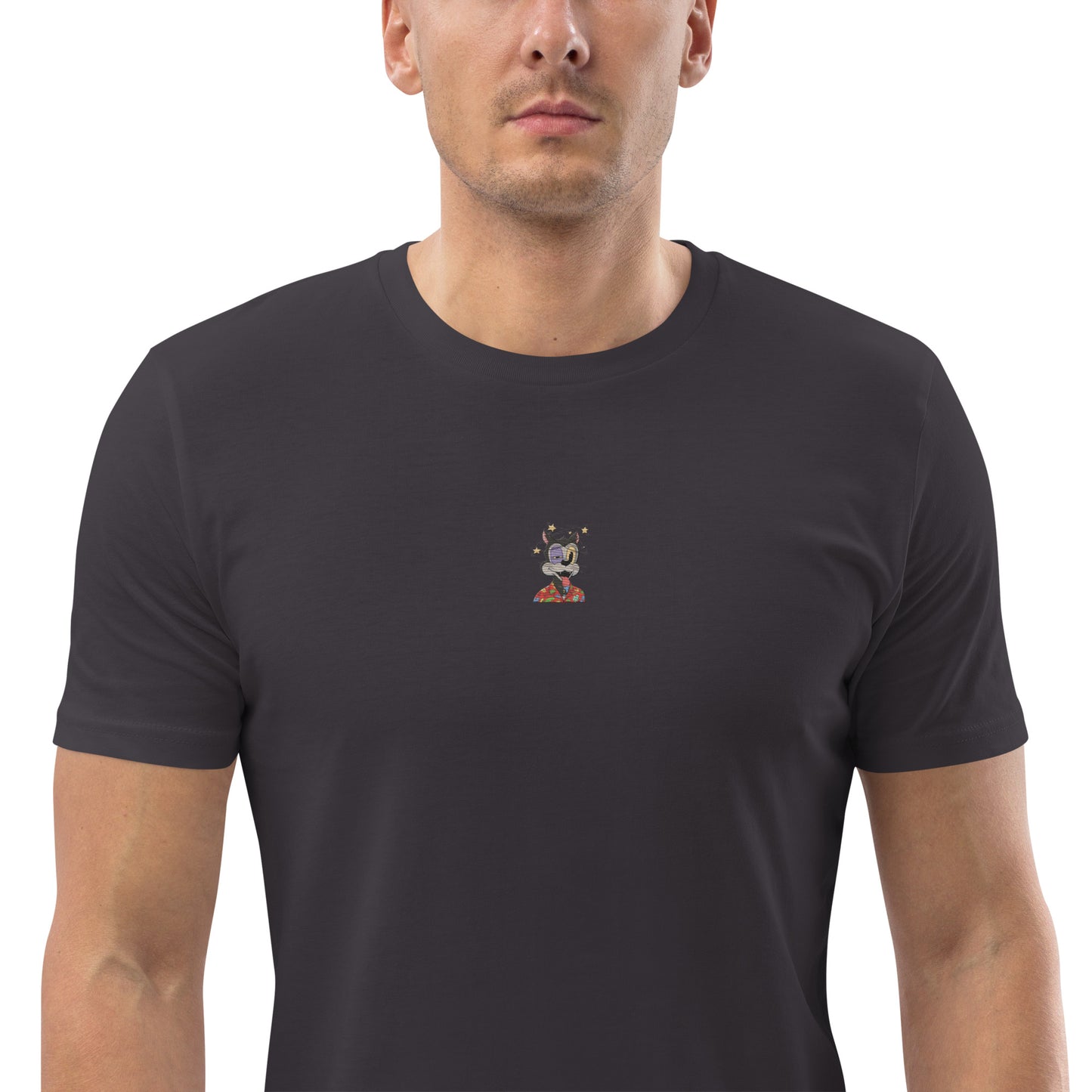 Unisex organic cotton t-shirt feat. TONY TOONZ (front embroidered + rear print)