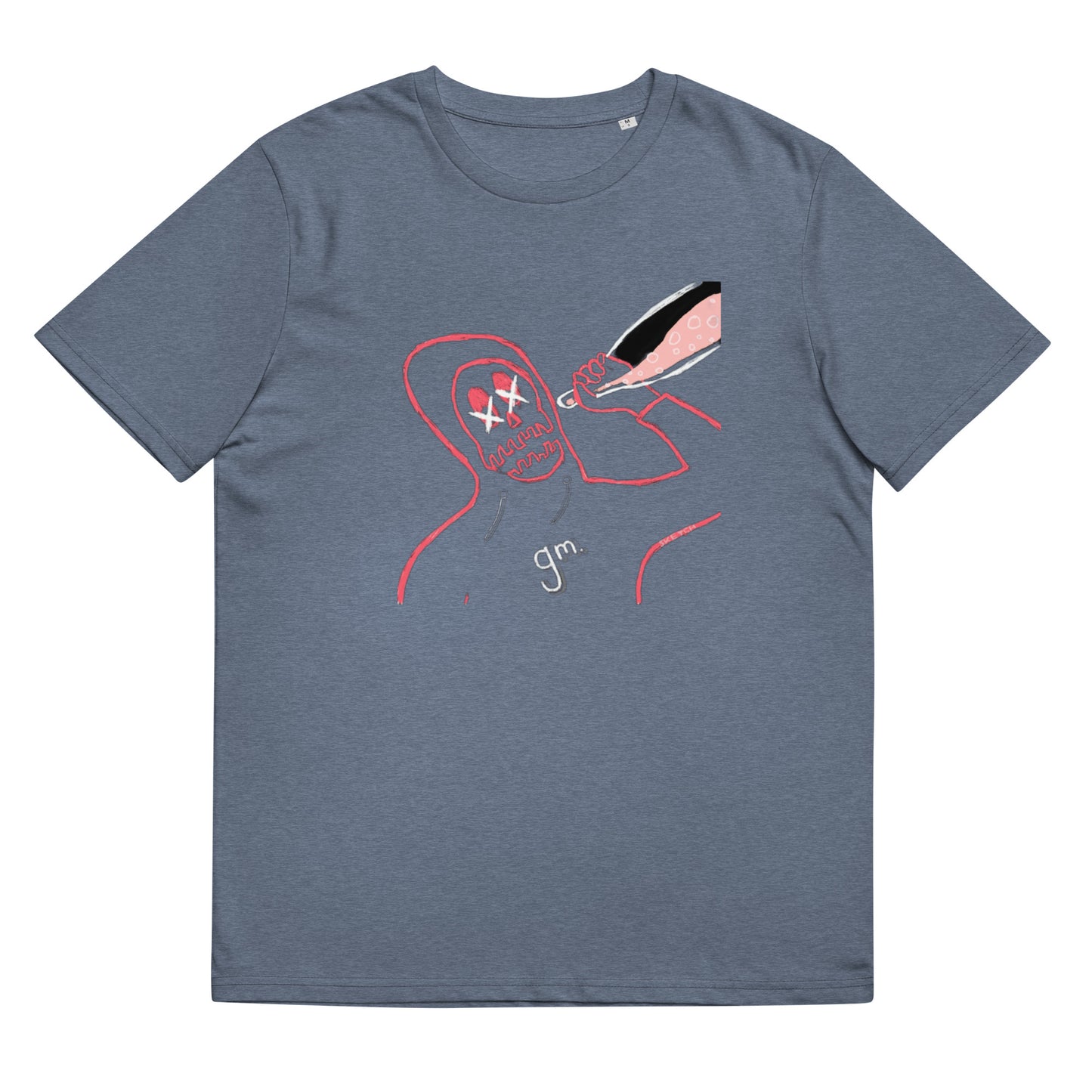 Unisex organic cotton t-shirt feat rekguy #889