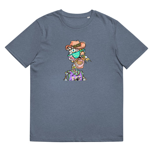 Unisex organic cotton t-shirt feat Toxic Skulls Club #9872