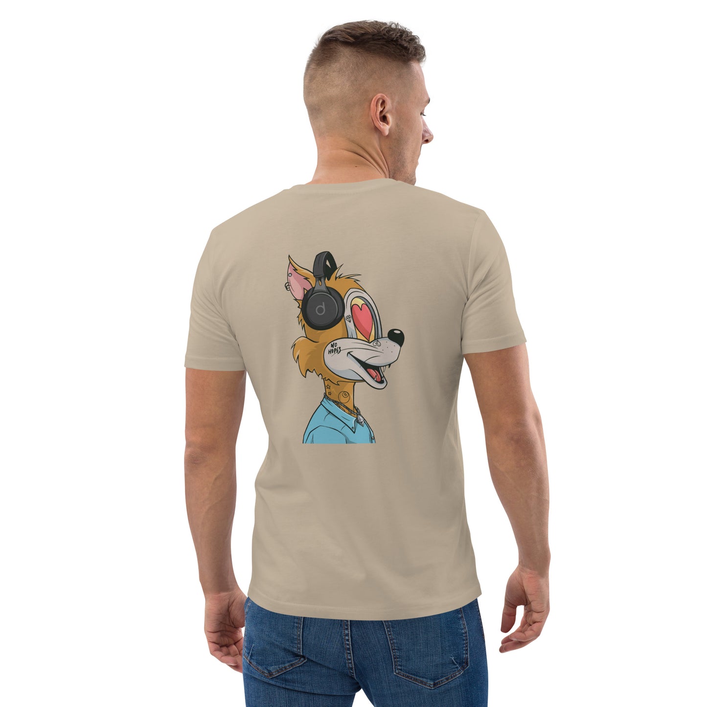 Unisex organic cotton t-shirt feat TOON #2425 (front embroidered + rear print)