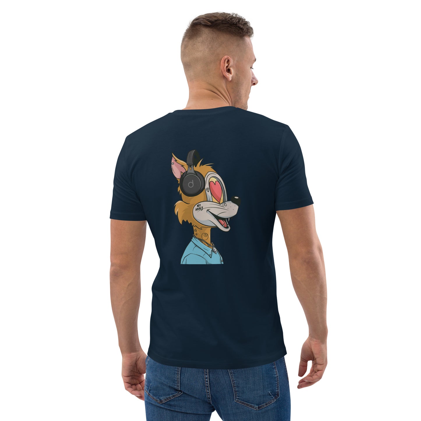 Unisex organic cotton t-shirt feat TOON #2425 (front embroidered + rear print)