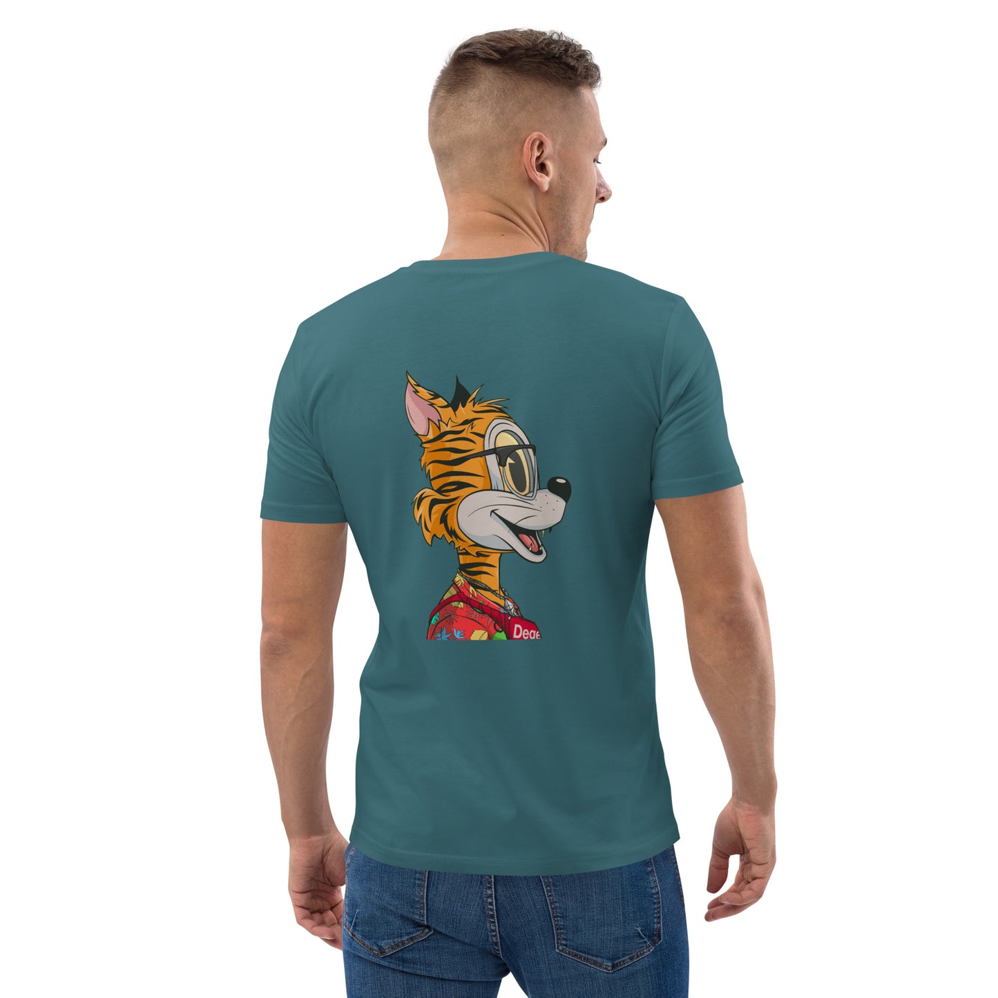 Unisex organic cotton t-shirt feat TOON #918 (front embroidered + rear print)