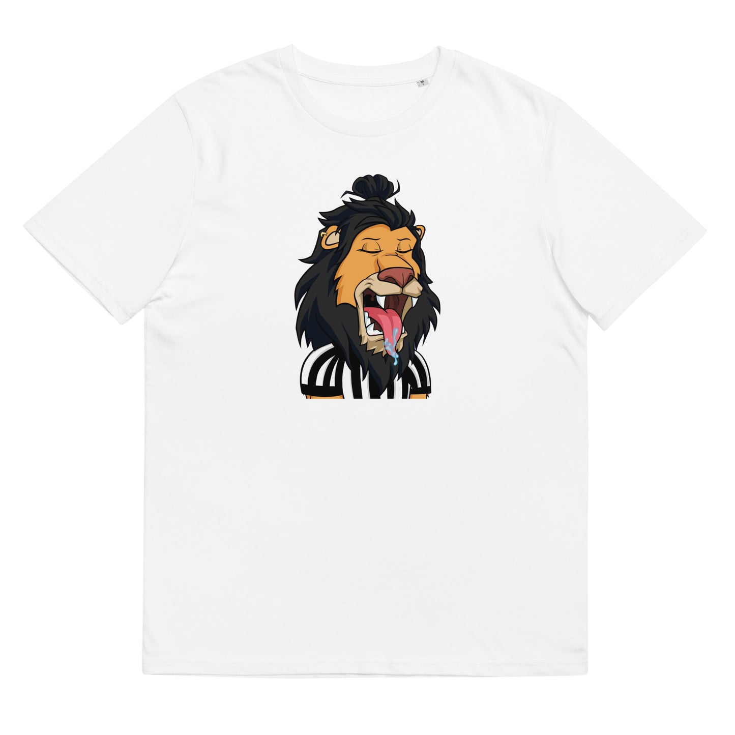 Unisex organic cotton t-shirt feat Lazy Lion #9948