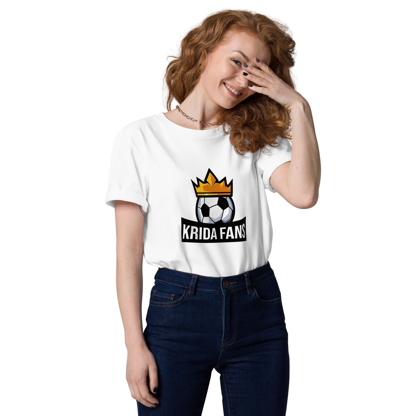 Unisex organic cotton t-shirt feat. KridaFans