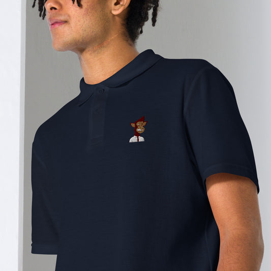 Unisex pique polo shirt feat Polygon Ape #8130 TOKEN GATED