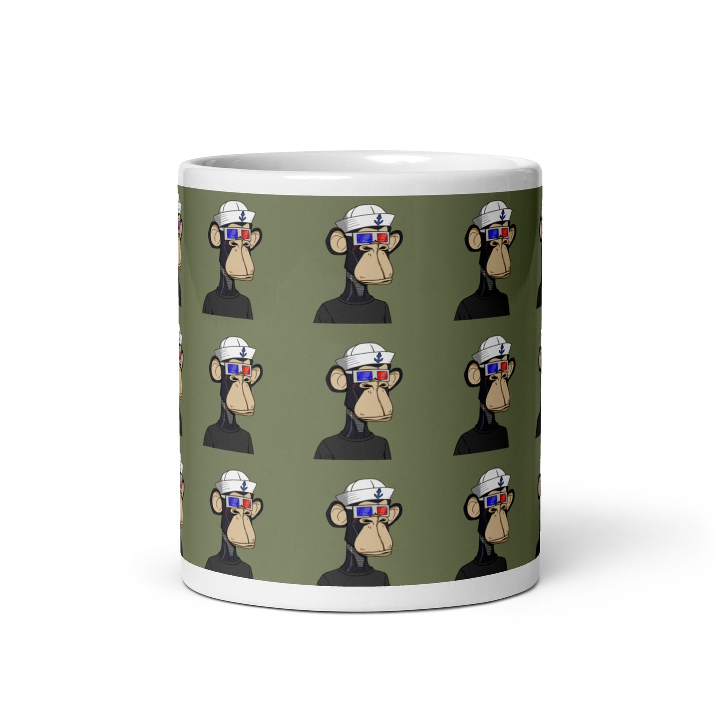 White glossy mug feat BAYC #2783