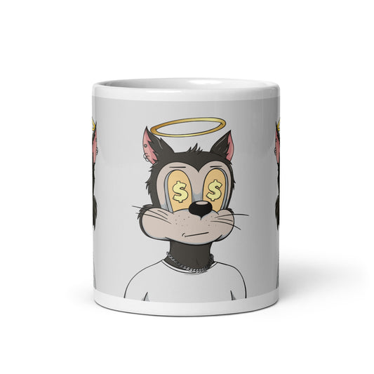 White glossy mug feat TOON #590