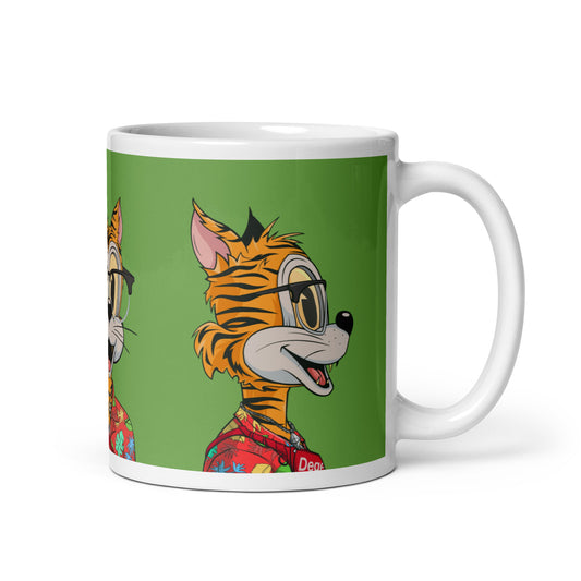 White glossy mug feat TOON #918