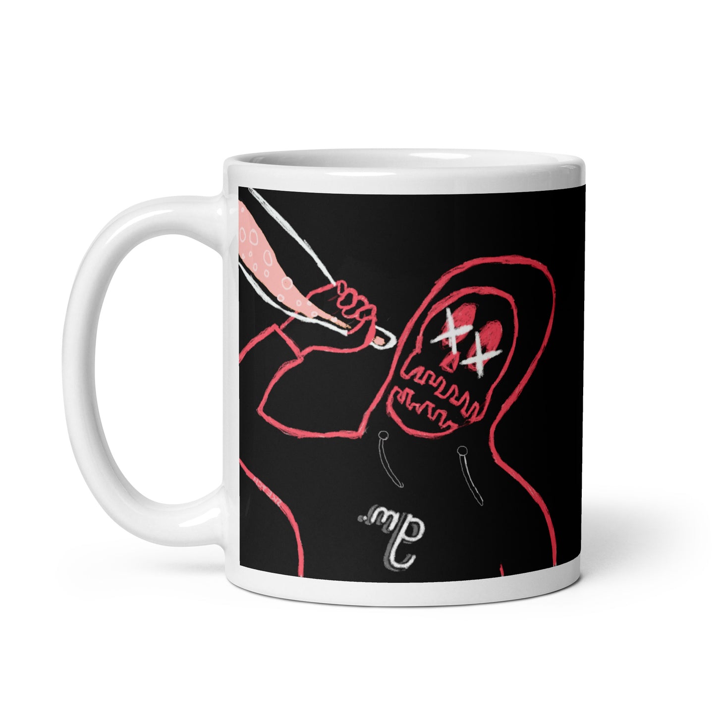 White glossy mug feat rektguy #889