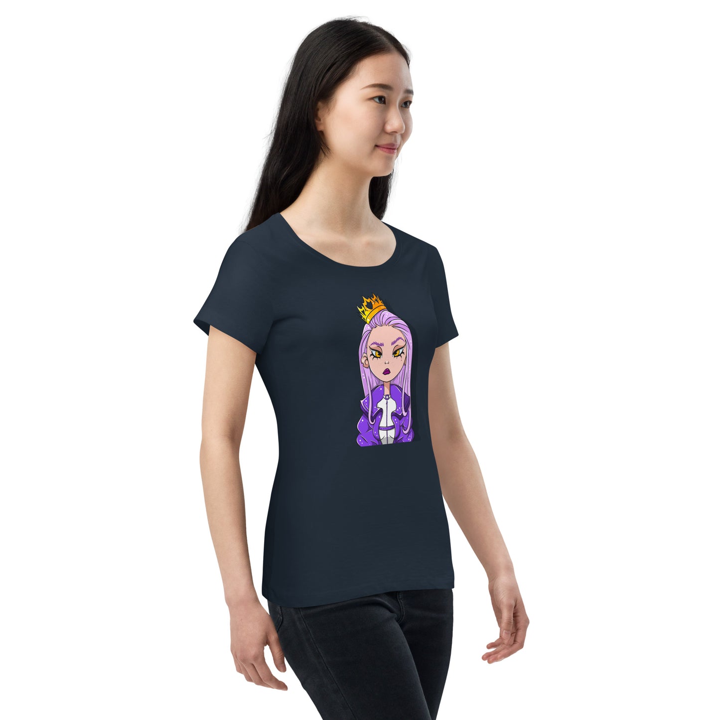 Women’s basic organic t-shirt feat PolyRose