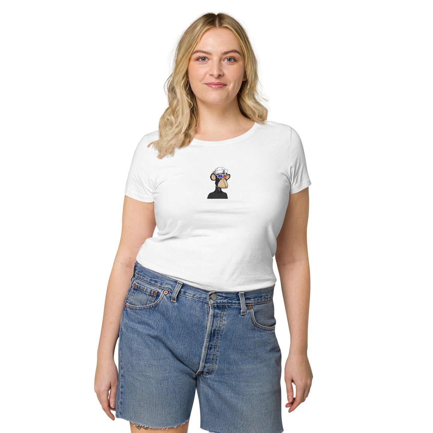 Women’s basic organic t-shirt feat BAYC #2783
