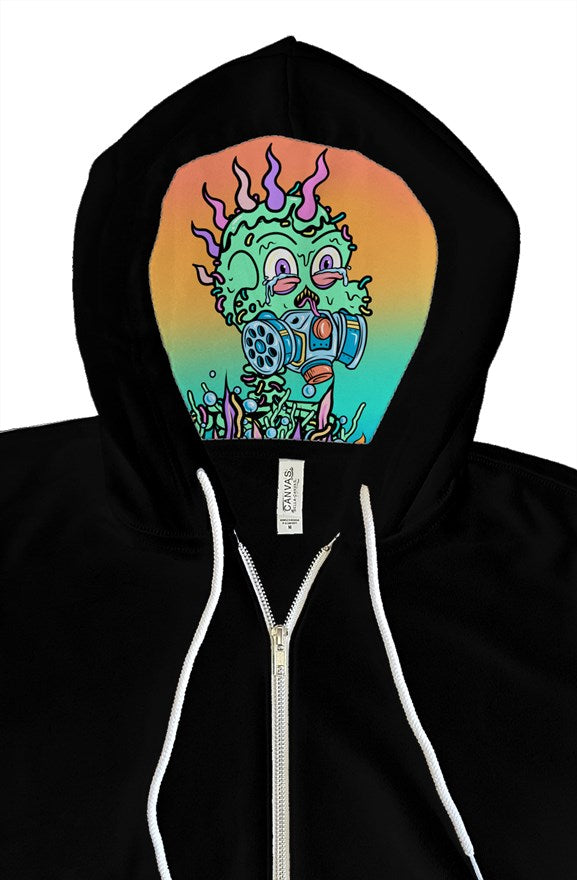 zip hoody with liner feat Toxic Skulls Club #7803